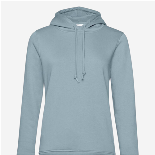 Sweat à capuche femme B&C - Organic Gris Bleu 