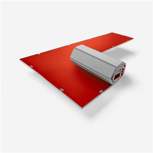 Aire d&#039;évolution gymnastique Sport 3D - Roll 4 cm rouge 