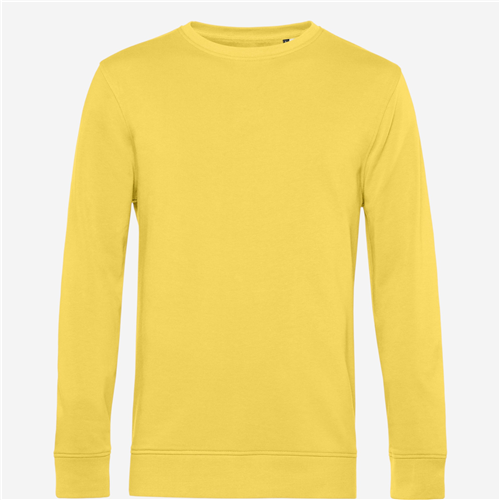 SWEAT COL ROND ORGANIQUE HOMME JAUNE