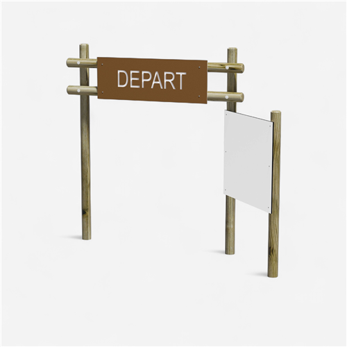 Parcours extérieur Loisirs Amenagements - Panneau de départ + information