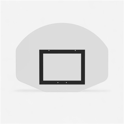 Panneau de basket 111 * 77 cm Metaluplast - Polyester Demi-Lune