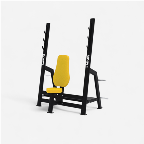 Banc de musculation Laroq - Banc développé Assis jaune 
