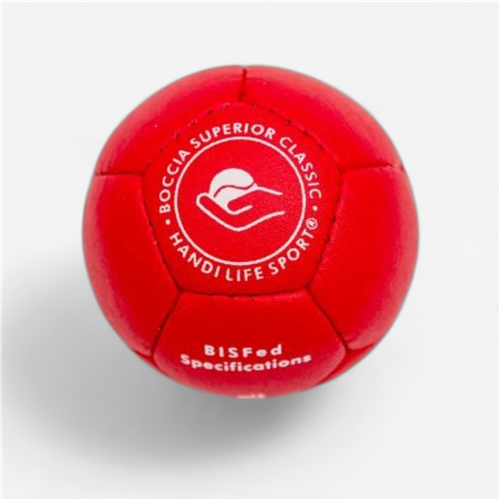 Boule de pétanque intérieur boccia Handilife - Ball Superior Classic Rouge