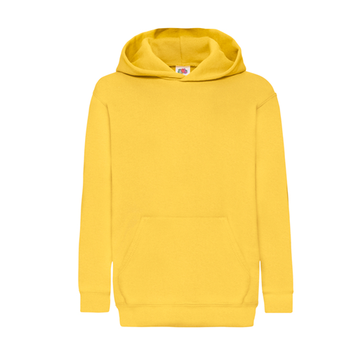 SWEAT CAPUCHE ENFANT JAUNE