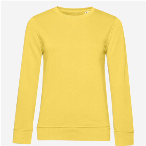 Sweat Shirt col rond femme B&C - Organic Jaune