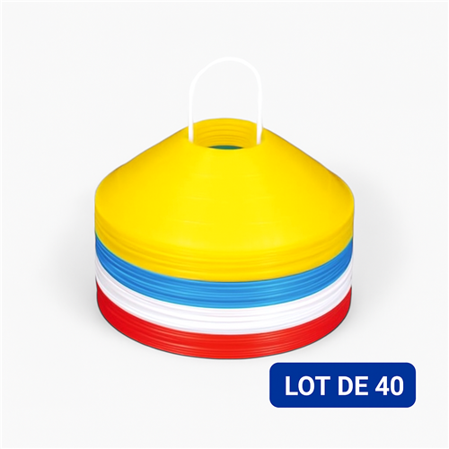Coupelle souple - Lot de 40 multicolore