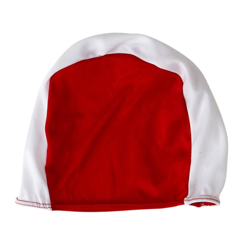 bonnet de bain enfant jusque 6 ans polyester rouge / blanc