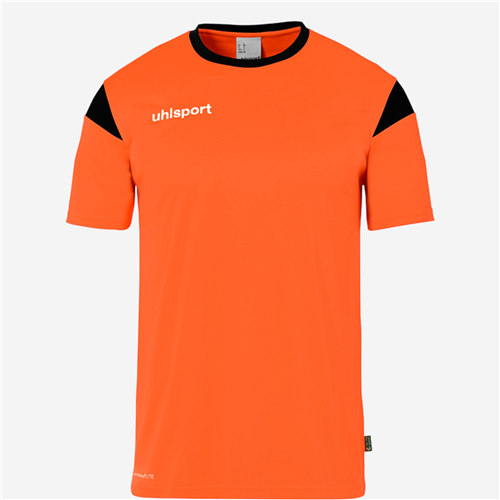Maillot manches courtes football Uhlsport Enfant - Squad27 Orange/Noir 