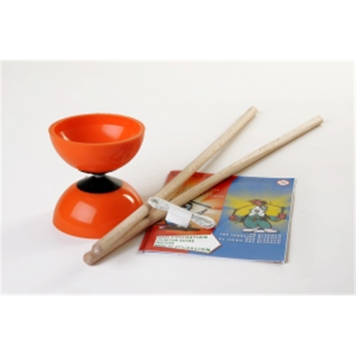 DIABOLO BIG orange + BAGUETTES BOIS + livret