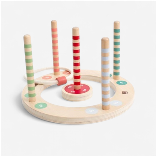 Jeu d&#039;adresse baby gym Bs Toys - Lancer d&#039;anneaux Ring Toss 