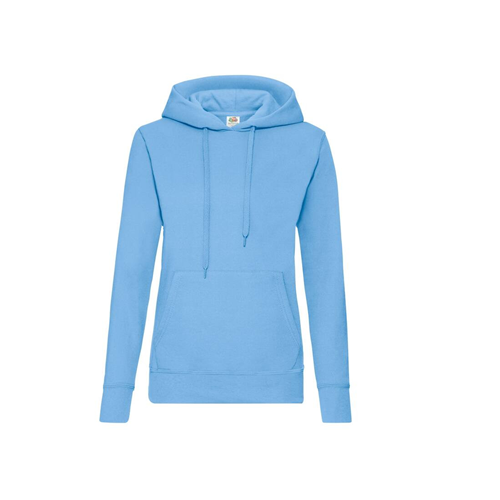 SWEAT CAPUCHE FEMME BLEU CIEL
