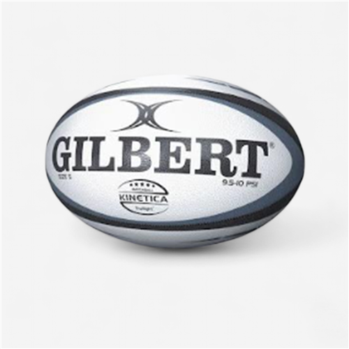 Ballon de rugby Gilbert taille 5 - Kinetica Perso 40 bleu noir