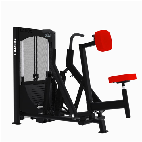 Machine de musculation dos convergente charge de 80 Kg - Laroq NC41 Rowing rouge
