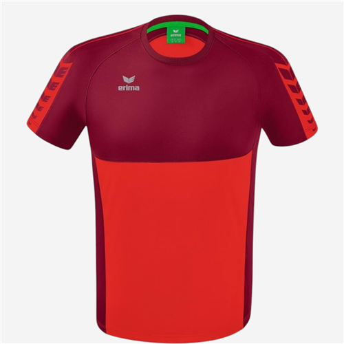 Maillot manches courtes Erima Enfant - Rouge/Bordeaux