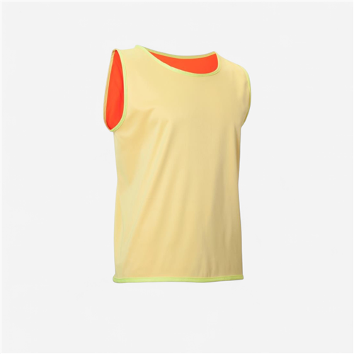 Chasuble réversible rugby Tremblay - Jaune/Orange