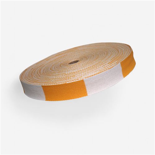 Ceinture blanche/jaune de judo - rouleau de 50m