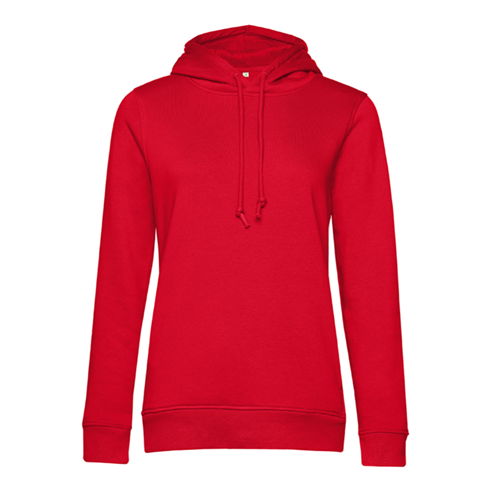 SWEAT CAPUCHE ORGANIC FEMME ROUGE