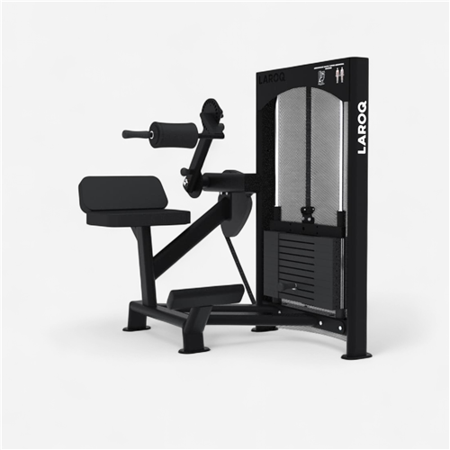 Appareil de musculation Laroq - Appareil pour abdominaux haut 80 Kg noir 