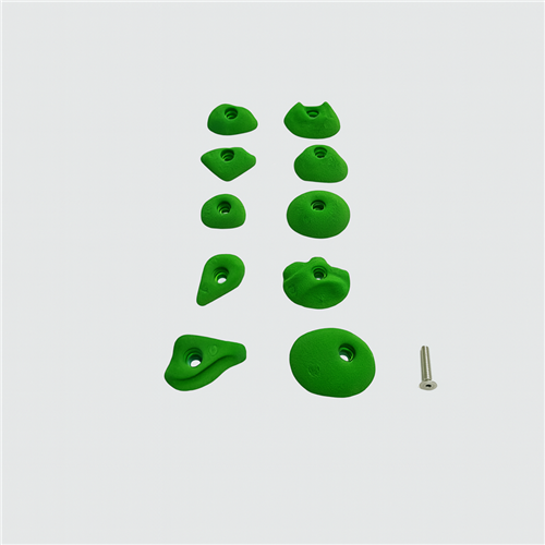 100 Prises escalade - Pack ASC vert (sans visserie)