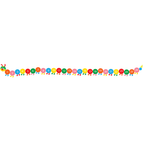 Chiffres 1-26 Sur Mille-Pattes Couleur Tresadenn