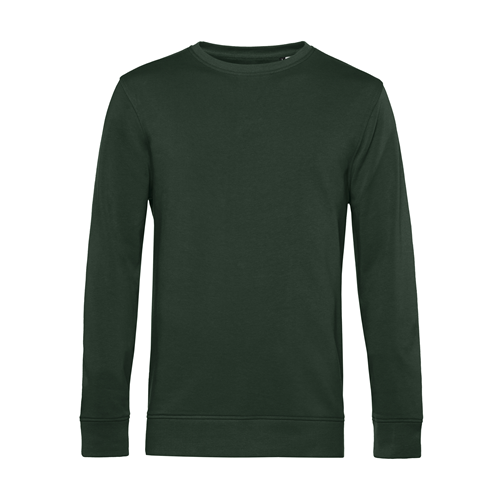 SWEAT COL ROND ORGANIC HOMME VERT FONCE