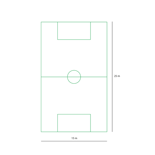 Terrain de Football en thermocollé 25*15 m