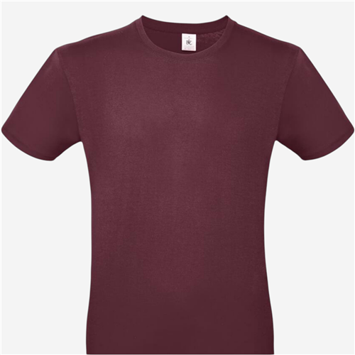 Tee shirt manches courtes mixte B&C - 150 Bordeaux 