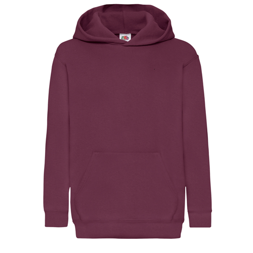 SWEAT CAPUCHE ENFANT BORDEAUX