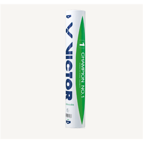 Volant plume badminton Victor - Tube 12 Volants Champion No.1 Vt78