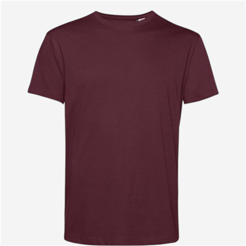 Tee shirt manches courtes B&C - Coton Organic Bordeaux 
