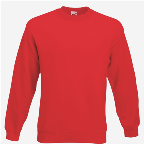 Sweat Shirt mixte Fruit Of The Loom - Rouge