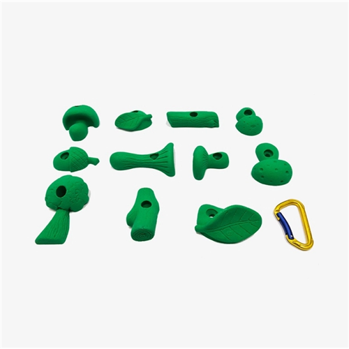 53 Prises escalade - PACK ENFANT Vert (avec visserie)