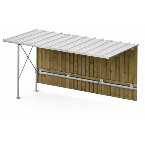 Abri de rangement vélos Mottez - Extension Bois et tole 
