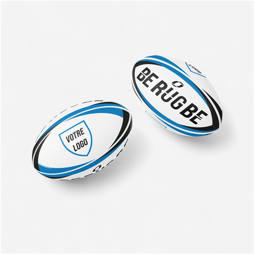 Ballon de rugby Berugbe - Ballon Géant Perso bleu noir
