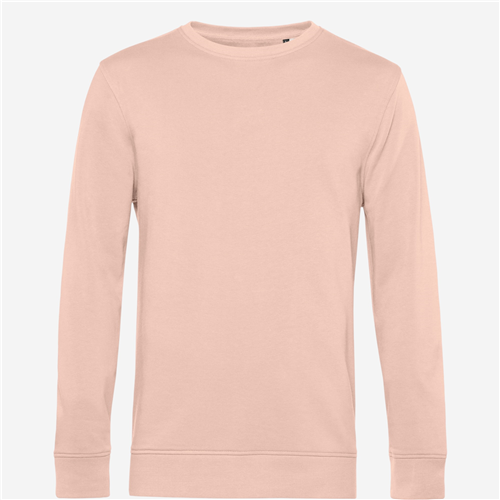 SWEAT COL ROND ORGANIQUE HOMME ROSE
