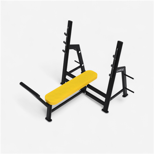 Banc de musculation Laroq - Développé couché jaune 