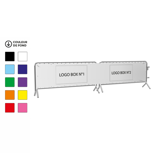 Banderole publicitaire PVC 80 x 400 cm à personnaliser