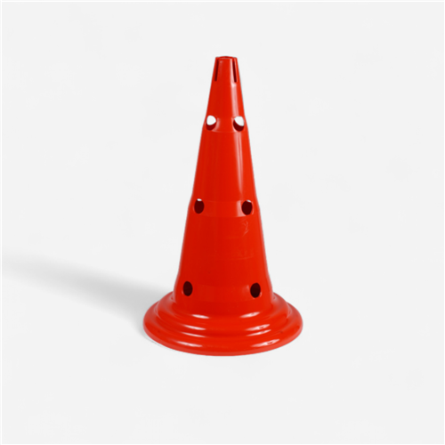 Cône multijeux 50cm 12 trous - Rouge
