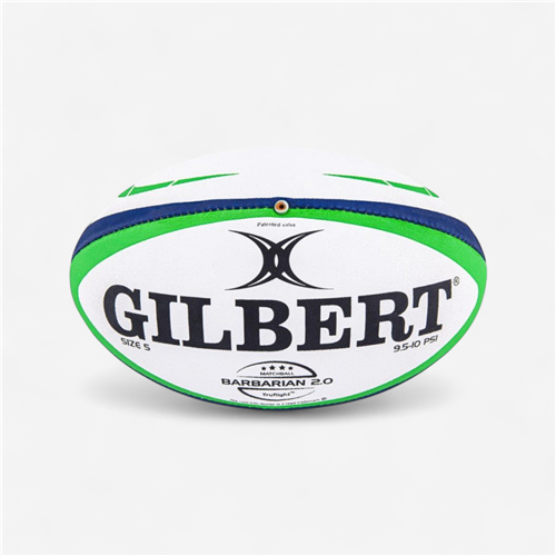 Ballon de rugby Gilbert taille 5 - Barbarian vert