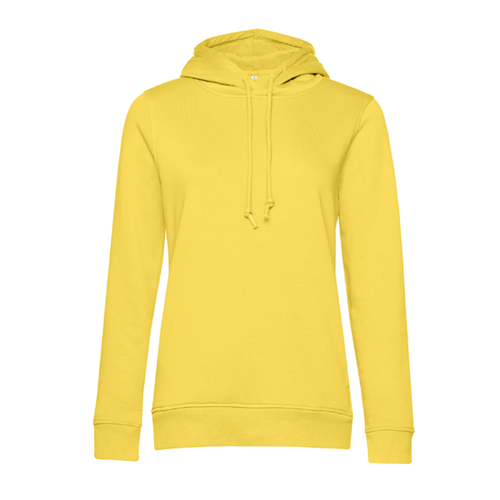 SWEAT CAPUCHE ORGANIC FEMME JAUNE