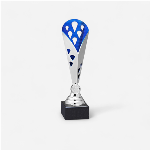 Trophée 31 cm - T511 Argent/Bleu 