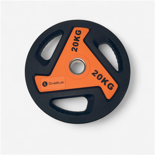 Disque olympique poignées 50 Mm 20 Kg Sveltus