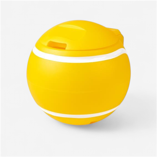 Poubelle balles tennis - Jaune