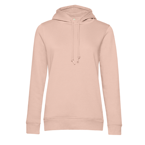 SWEAT CAPUCHE ORGANIC FEMME ROSE