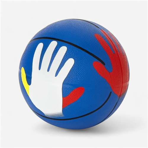 Ballon de basket taille 5 Tremblay - Hands On bleu
