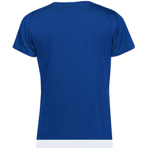 T-SHIRT COTON ORGANIC FEMME BLEU ROYAL