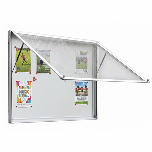 Vitrine d&#039;affichage extérieur  - Porte levante - 15 feuilles A4