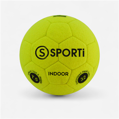 Ballon foot en salle Sporti France t5 - Indoor jaune