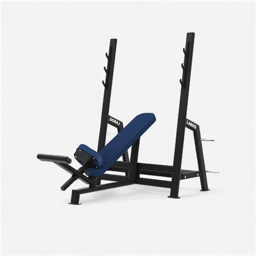 Banc de musculation Laroq - Banc développé Incliné Noir 