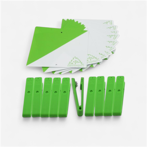 Balise de course d&#039;orientation Orientsport vert - Lot de 10 